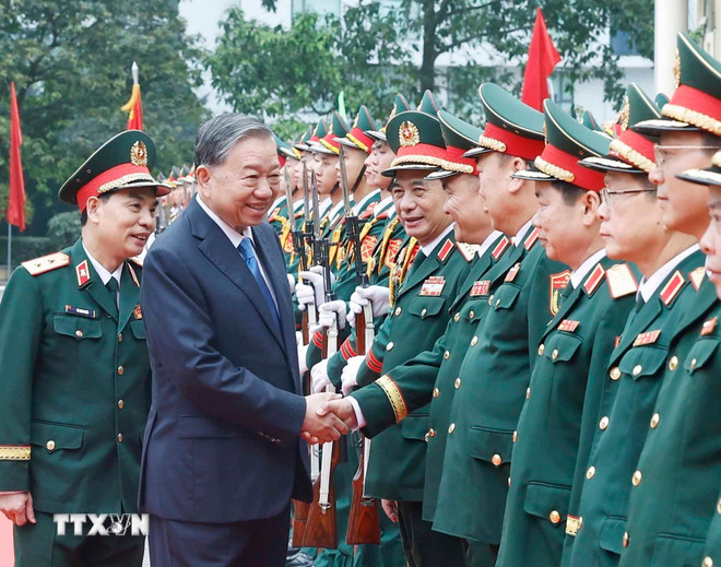 Tổng Bí thư Tô Lâm: Học viện Kỹ thuật quân sự phát huy mạnh mẽ tinh thần "Đoàn kết, bản lĩnh; đổi mới, sáng tạo; trí tuệ, phát triển"- Ảnh 2.