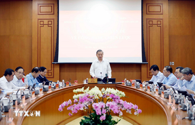 Tổng Bí thư Tô Lâm: Phát triển công nghệ chiến lược là việc không thể chậm trễ- Ảnh 1.