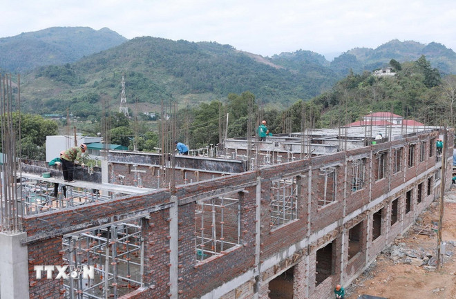 Đồng loạt khởi công 121 trường phổ thông nội trú liên cấp tại các xã biên giới- Ảnh 1.