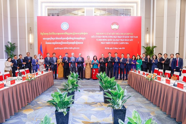 Nội dung thỏa thuận hợp tác giữa UBTƯ MTTQ Việt Nam và Mặt trận Đoàn kết Phát triển Tổ quốc Campuchia giai đoạn 2026 - 2031- Ảnh 2. Nội dung thỏa thuận hợp tác giữa UBTƯ MTTQ Việt Nam và Mặt trận Đoàn kết Phát triển Tổ quốc Campuchia giai đoạn 2026 - 2031- Ảnh 2.
