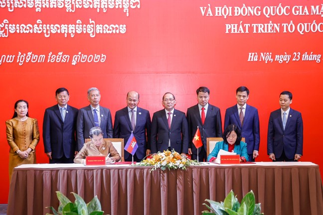 Nội dung thỏa thuận hợp tác giữa UBTƯ MTTQ Việt Nam và Mặt trận Đoàn kết Phát triển Tổ quốc Campuchia giai đoạn 2026 - 2031- Ảnh 1. Nội dung thỏa thuận hợp tác giữa UBTƯ MTTQ Việt Nam và Mặt trận Đoàn kết Phát triển Tổ quốc Campuchia giai đoạn 2026 - 2031- Ảnh 1.