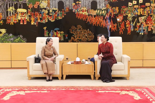 Đoàn đại biểu cấp cao Hội đồng Quốc gia Mặt trận Đoàn kết Phát triển Tổ quốc Campuchia kết thúc tốt đẹp chuyến thăm và làm việc tại Việt Nam- Ảnh 1.