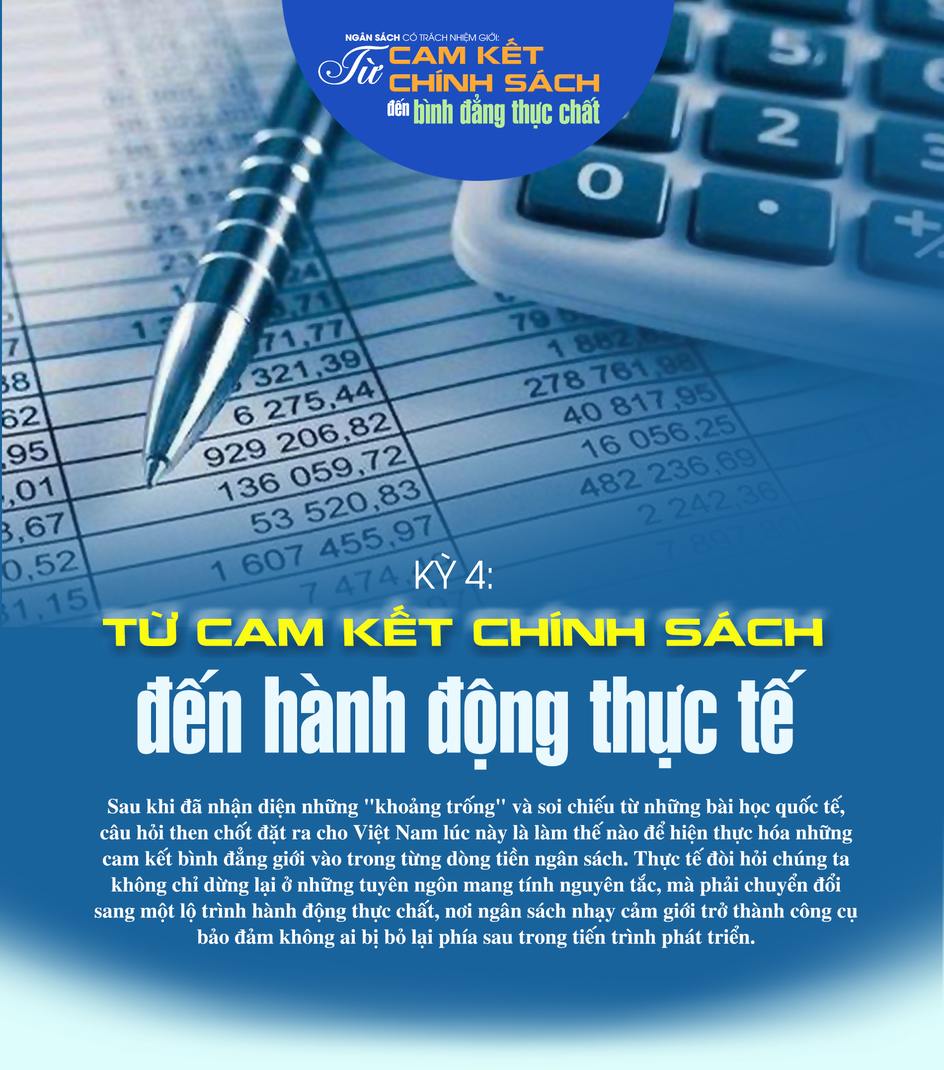 Ngân sách có trách nhiệm giới - Kỳ cuối: Từ cam kết chính sách đến hành động thực tế