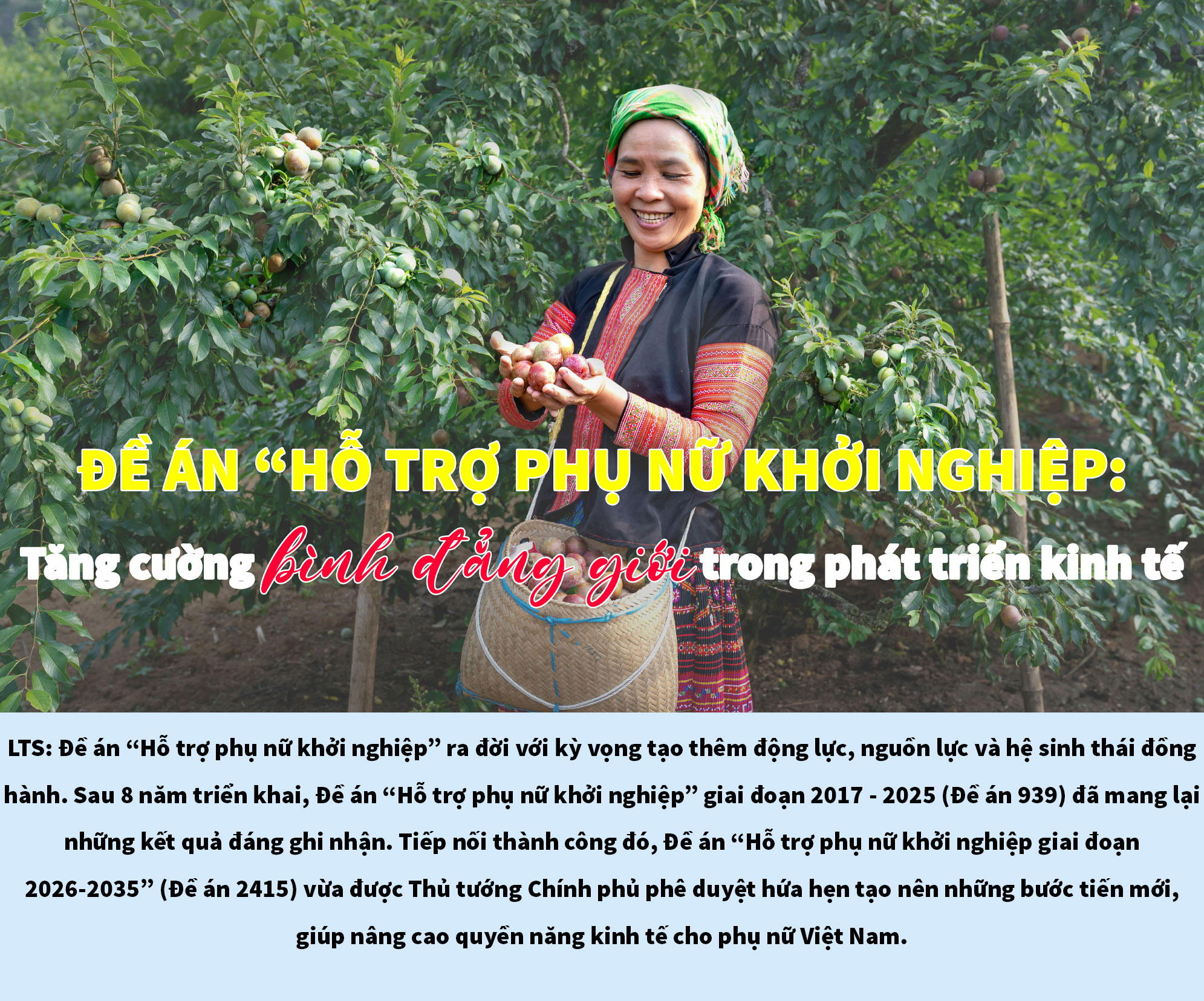 Đề án “Hỗ trợ phụ nữ khởi nghiệp”: Tăng cường bình đẳng giới trong phát triển kinh tế