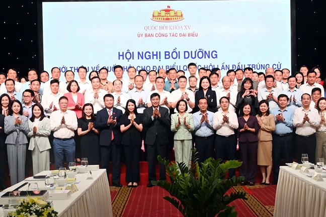 Phó Chủ tịch Quốc hội Nguyễn Thị Thanh dự Hội nghị bồi dưỡng "Giới thiệu về Quốc hội cho người lần đầu trúng cử đại biểu Quốc hội"- Ảnh 3.