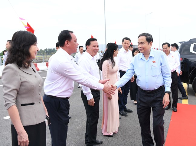 Chủ tịch Quốc hội Trần Thanh Mẫn dự Lễ khởi động dự án chào mừng Ngày bầu cử- Ảnh 1.