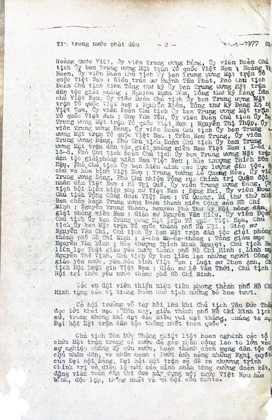 MTTQ Việt Nam qua các kỳ Đại hội: Đại hội Mặt trận Tổ quốc Việt Nam lần thứ I (1977-1983)- Ảnh 2.