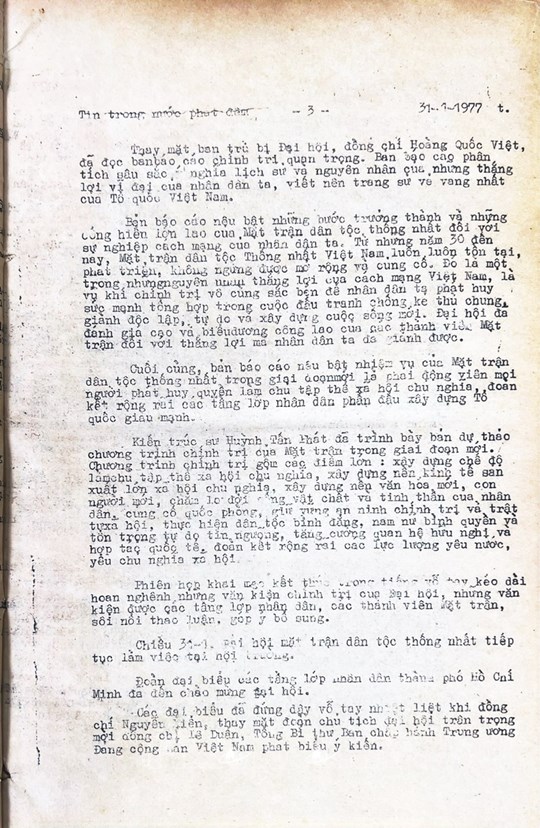 MTTQ Việt Nam qua các kỳ Đại hội: Đại hội Mặt trận Tổ quốc Việt Nam lần thứ I (1977-1983)- Ảnh 3.