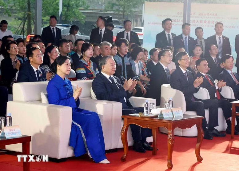 Tổng Bí thư, Chủ tịch nước Tô Lâm dự Lễ khởi động Liên hoan nhân dân biên giới Việt-Trung 2026- Ảnh 1.