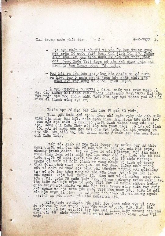 MTTQ Việt Nam qua các kỳ Đại hội: Đại hội Mặt trận Tổ quốc Việt Nam lần thứ I (1977-1983)- Ảnh 19.
