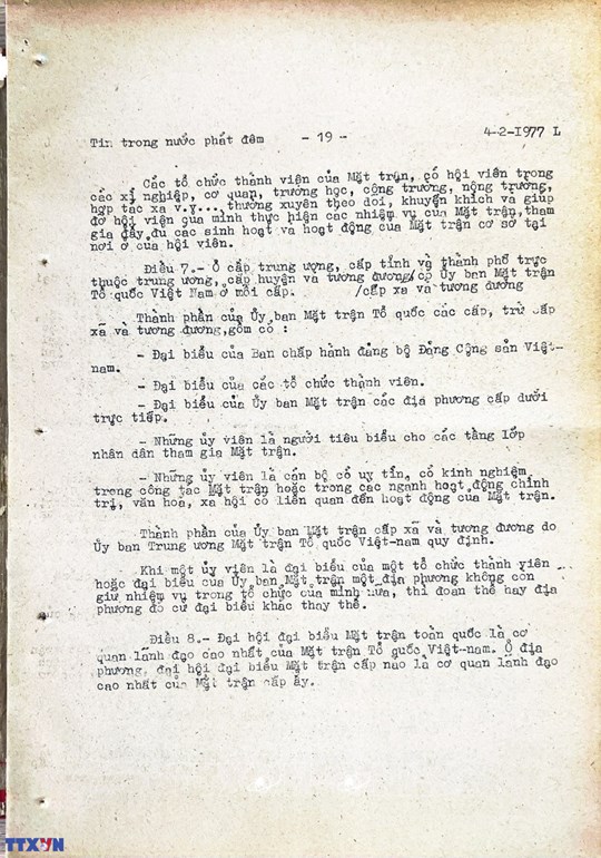 MTTQ Việt Nam qua các kỳ Đại hội: Đại hội Mặt trận Tổ quốc Việt Nam lần thứ I (1977-1983)- Ảnh 8.