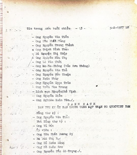 MTTQ Việt Nam qua các kỳ Đại hội: Đại hội Mặt trận Tổ quốc Việt Nam lần thứ I (1977-1983)- Ảnh 14.