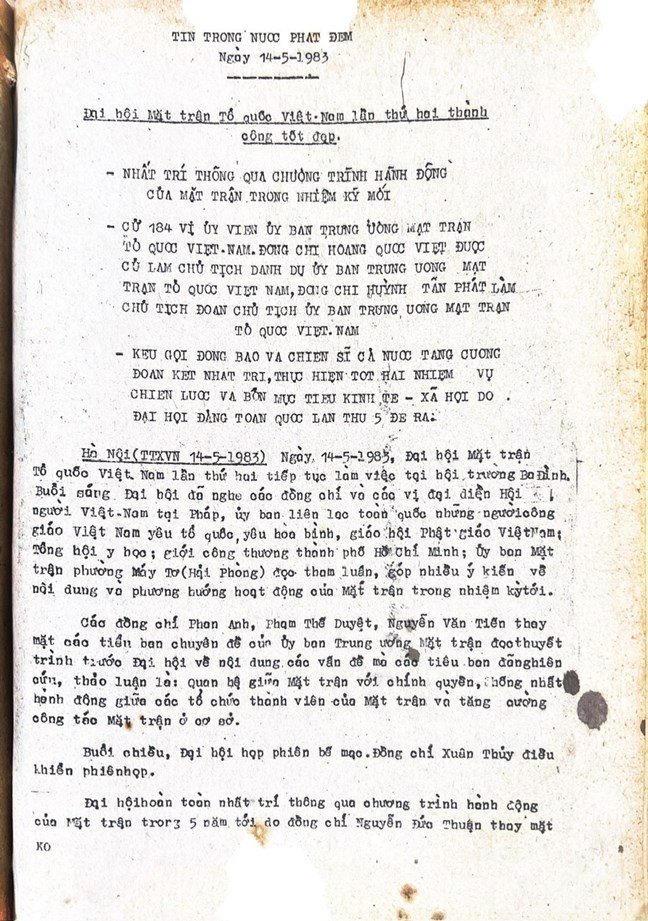 MTTQ Việt Nam qua các kỳ Đại hội: Đại hội Mặt trận Tổ quốc Việt Nam lần thứ II (1983-1988)- Ảnh 11.