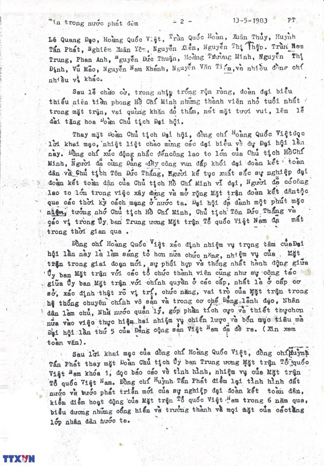 MTTQ Việt Nam qua các kỳ Đại hội: Đại hội Mặt trận Tổ quốc Việt Nam lần thứ II (1983-1988)- Ảnh 2.