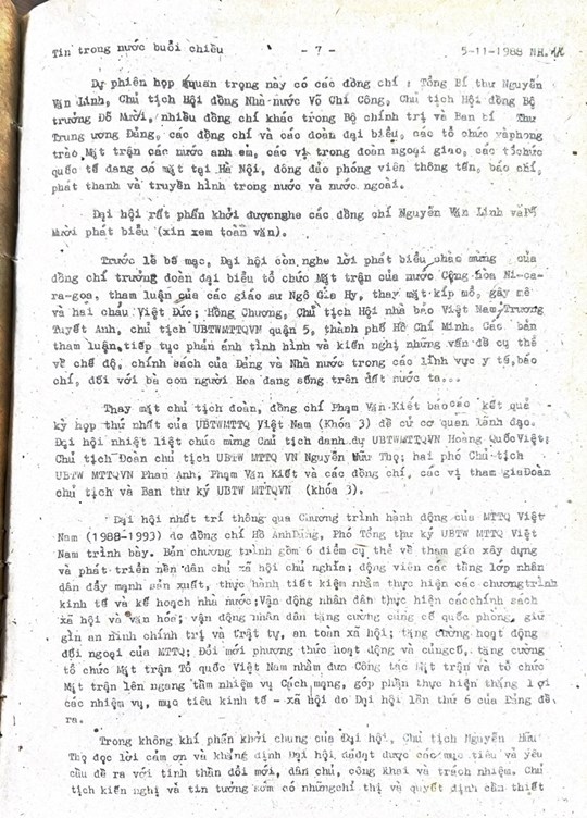 MTTQ Việt Nam qua các kỳ Đại hội: Đại hội Mặt trận Tổ quốc Việt Nam lần thứ III (1988-1994)- Ảnh 10.