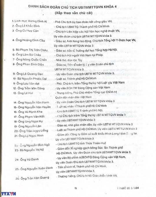 MTTQ Việt Nam qua các kỳ Đại hội: Đại hội Mặt trận Tổ quốc Việt Nam lần thứ IV (1994-1999)- Ảnh 4.