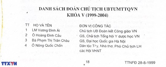 MTTQ Việt Nam qua các kỳ Đại hội: Đại hội Mặt trận Tổ quốc Việt Nam lần thứ V (1999-2004)- Ảnh 8.