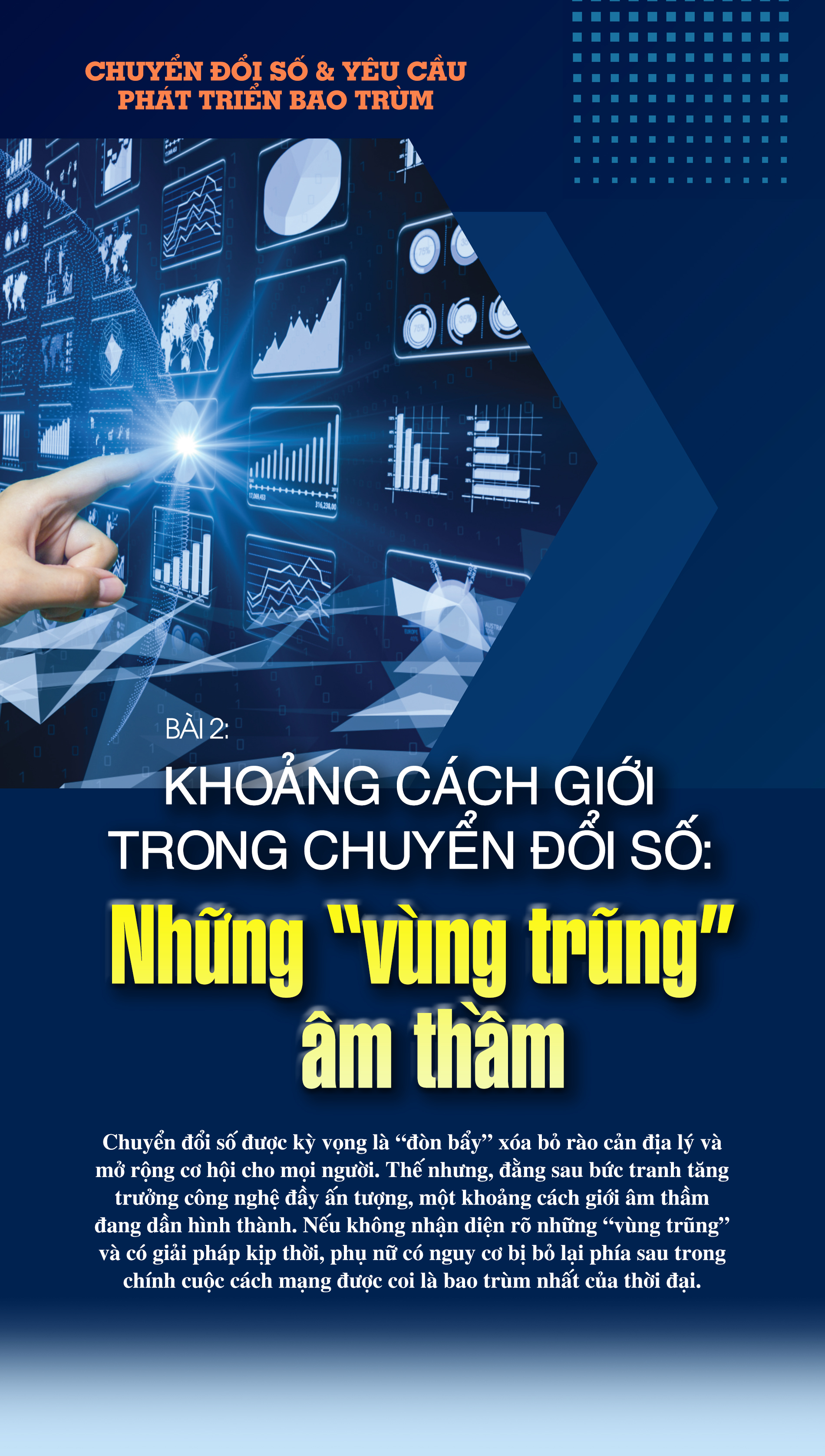 Chuyển đổi số & yêu cầu phát triển bao trùm - Bài 2: Khoảng cách giới trong chuyển đổi số: Những "vùng trũng" âm thầm