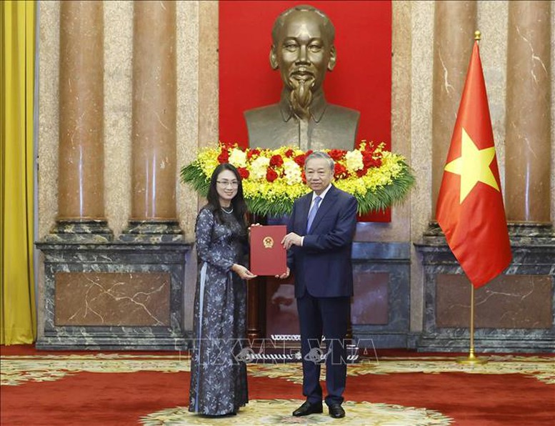 Tổng Bí thư, Chủ tịch nước Tô Lâm trao quyết định bổ nhiệm 5 Đại sứ Việt Nam tại nước ngoài- Ảnh 3.