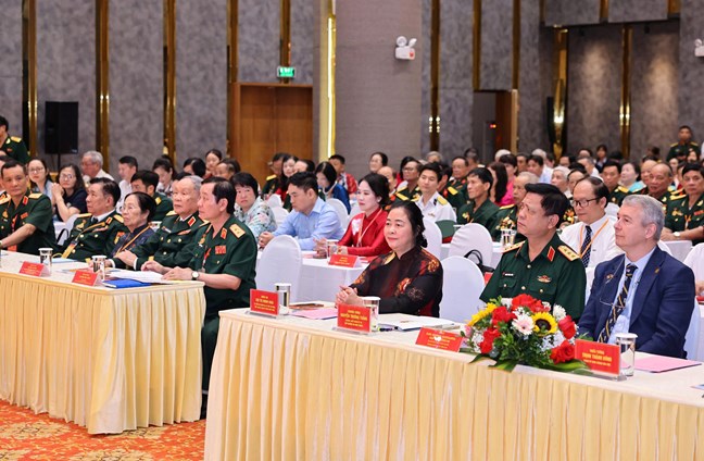 Chủ tịch UBTƯ MTTQ Việt Nam Bùi Thị Minh Hoài dự Đại hội Điển hình tiên tiến "Vì nạn nhân chất độc da cam"- Ảnh 1. Chủ tịch UBTƯ MTTQ Việt Nam Bùi Thị Minh Hoài dự Đại hội Điển hình tiên tiến "Vì nạn nhân chất độc da cam"- Ảnh 1.