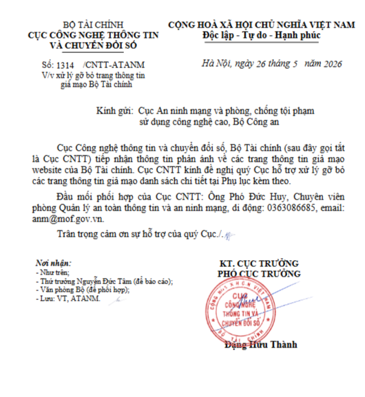 Mạo danh trang thông tin Bộ Tài chính để lừa đảo: Người dân cần nâng cao cảnh giác- Ảnh 2. Mạo danh trang thông tin Bộ Tài chính để lừa đảo: Người dân cần nâng cao cảnh giác- Ảnh 2.