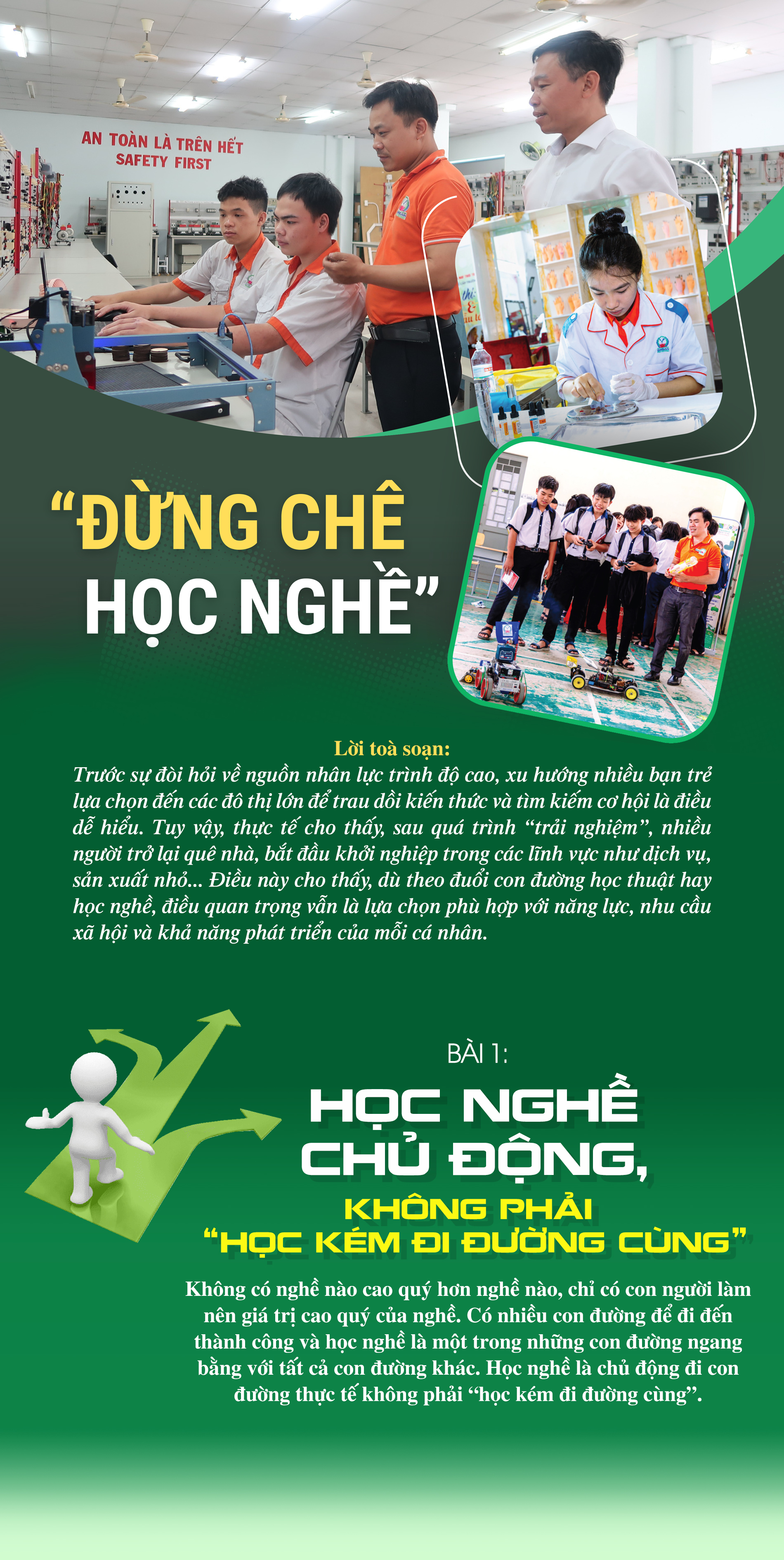 Học nghề chủ động, không phải “học kém đi đường cùng”