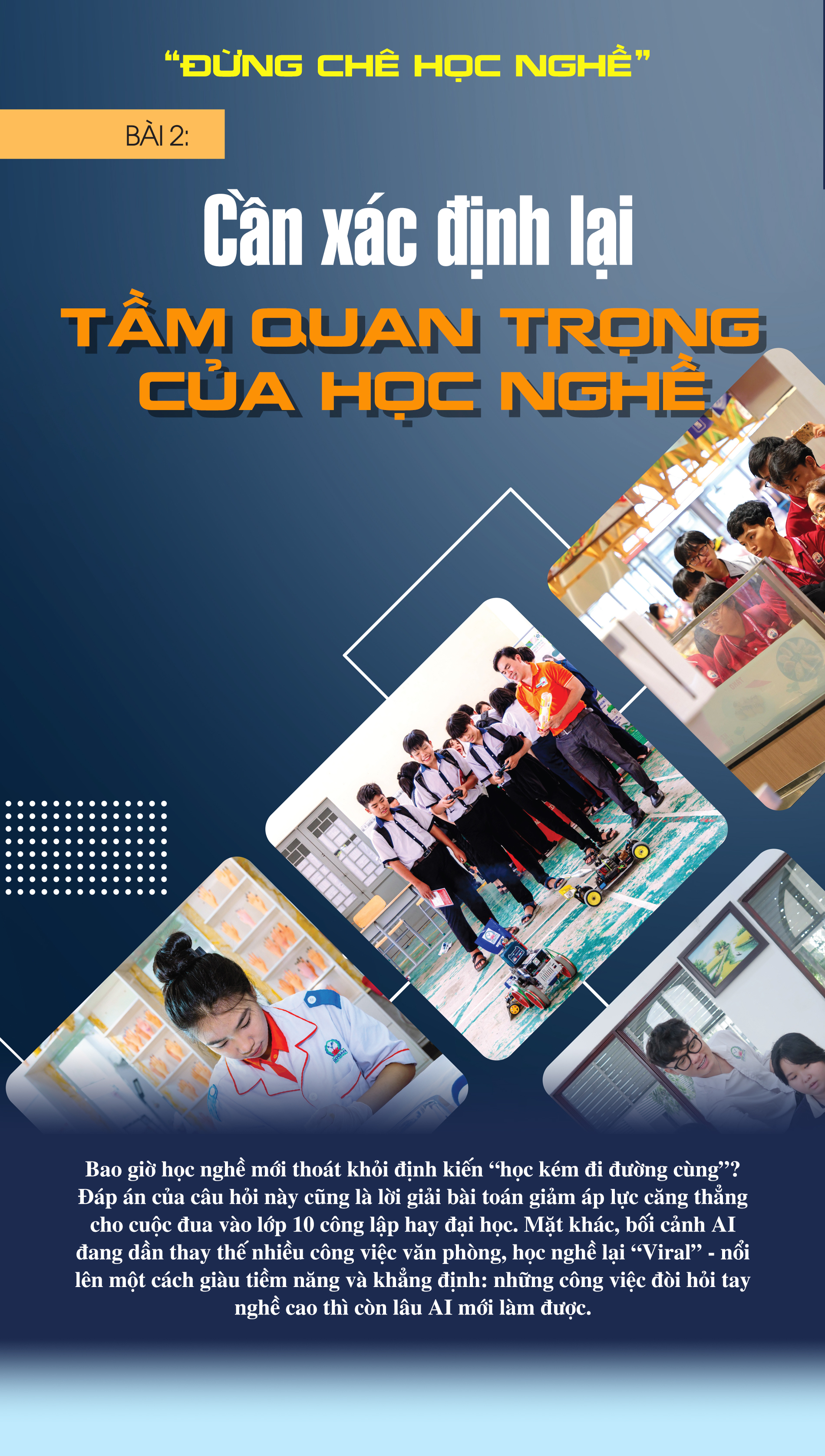 "Đừng chê học nghề" - Bài cuối: Cần xác định lại tầm quan trọng của học nghề