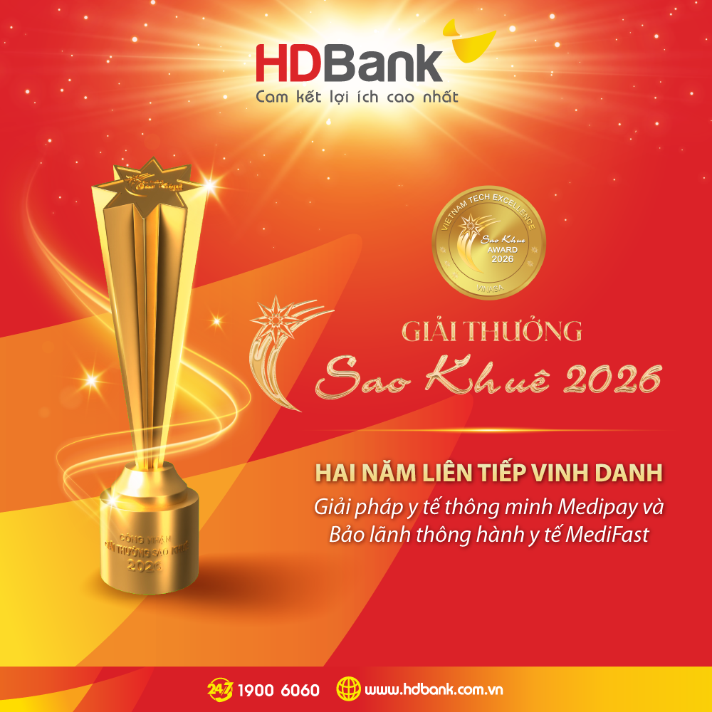 HDBank ghi dấu ấn tại Sao Khuê 2026 với bộ đôi giải pháp y tế số MediPay - MediFast- Ảnh 1. HDBank ghi dấu ấn tại Sao Khuê 2026 với bộ đôi giải pháp y tế số MediPay - MediFast- Ảnh 1.