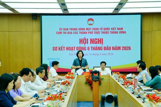 Cụm thi đua các thành phố trực thuộc Trung ương sơ kết công tác Mặt trận 6 tháng đầu năm 2026- Ảnh 2.