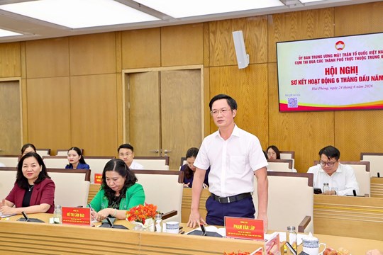 Cụm thi đua các thành phố trực thuộc Trung ương sơ kết công tác Mặt trận 6 tháng đầu năm 2026- Ảnh 3.