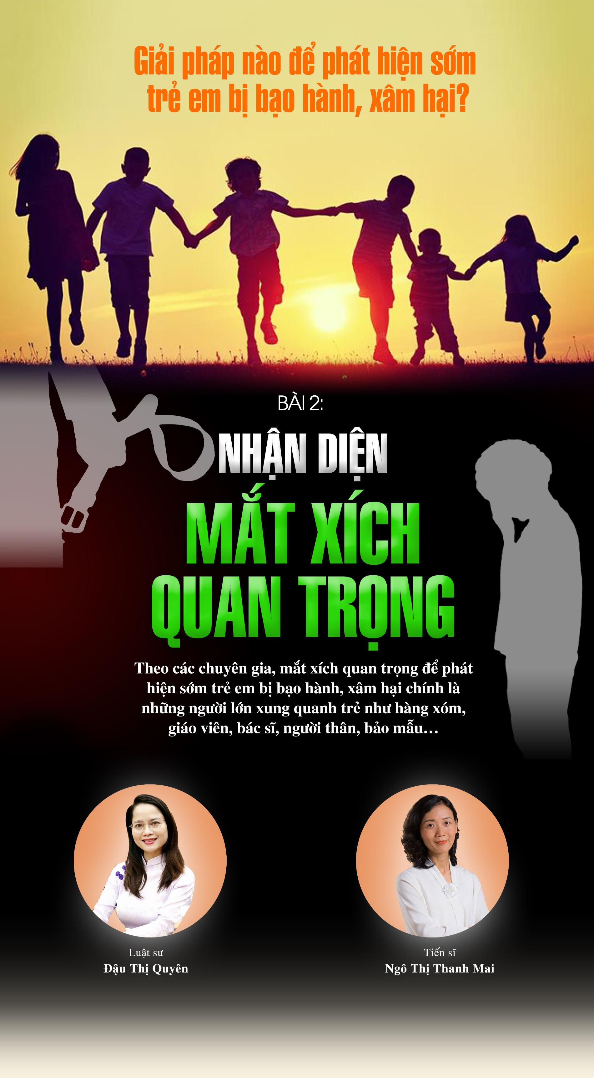 Giải pháp nào để phát hiện sớm trẻ em bị bạo hành, xâm hại? - Bài 2: Nhận diện mắt xích quan trọng