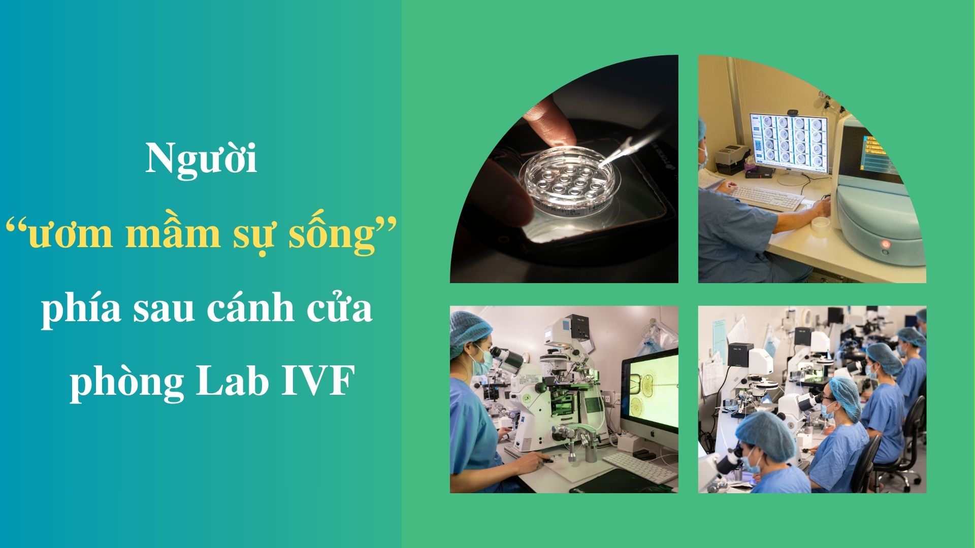 Người “ươm mầm sự sống” phía sau cánh cửa phòng Lab IVF