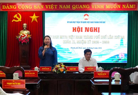 Hội nghị Ủy ban MTTQ Việt Nam thành phố Huế lần thứ 3, khóa XI- Ảnh 1.