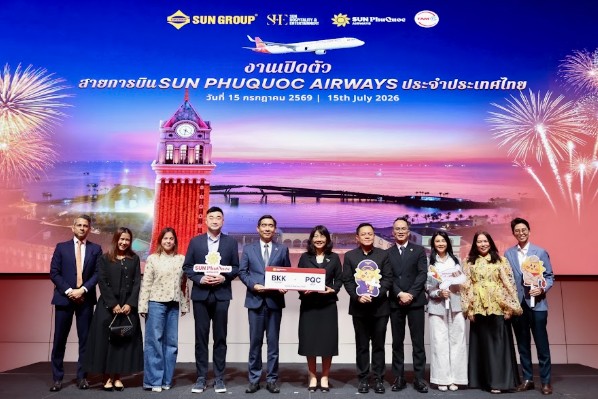 Sun PhuQuoc Airways hiện diện tại Thái Lan, khai trương đường bay Bangkok - Phú Quốc từ 8/8/2026 - Ảnh 1.