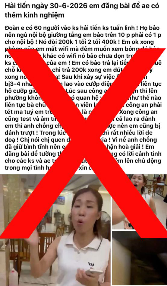 Công an thông tin vụ tài xế tranh cãi tại khách sạn ở biển Hải Tiến - Ảnh 1.