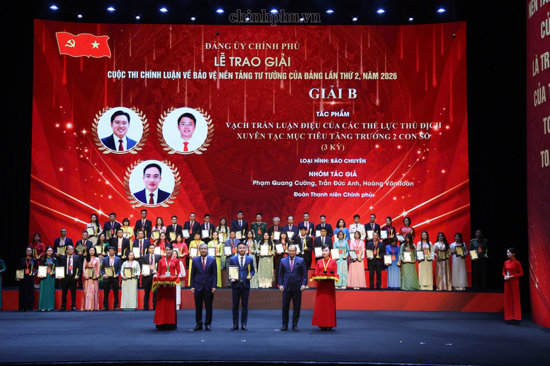 75 tác phẩm được trao giải Cuộc thi chính luận bảo vệ nền tảng tư tưởng của Đảng lần thứ II trong Đảng bộ Chính phủ - Ảnh 6.