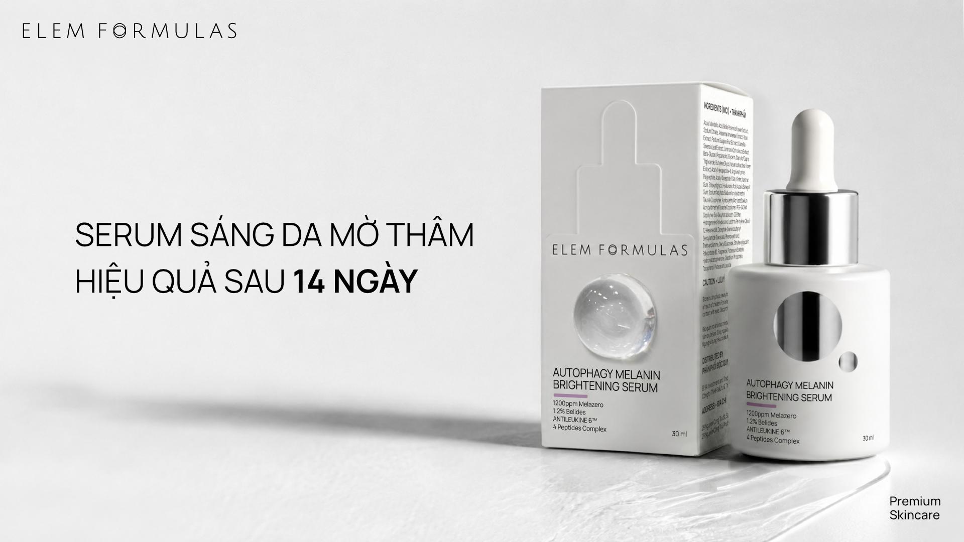 ELEM FORMULAS: Serum Autophagy hỗ trợ cải thiện thâm sau mụn và sắc tố- Ảnh 2.