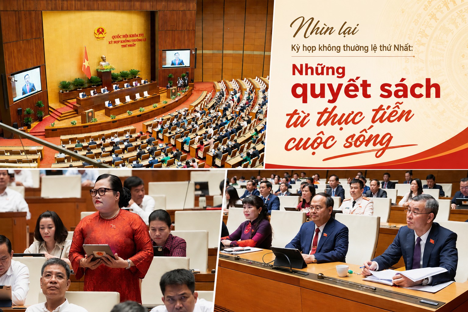 Nhìn lại Kỳ họp không thường lệ thứ Nhất: Những quyết sách từ thực tiễn cuộc sống