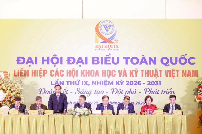 Chủ tịch Bùi Thị Minh Hoài dự Đại hội đại biểu toàn quốc Liên hiệp các Hội Khoa học và Kỹ thuật Việt Nam lần thứ IX - Ảnh 5.
