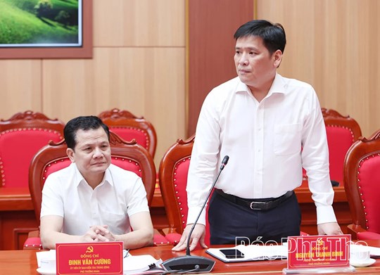 Thông qua báo cáo của Đoàn kiểm tra, giám sát đối với Ban Thường vụ Tỉnh ủy Phú Thọ- Ảnh 2.