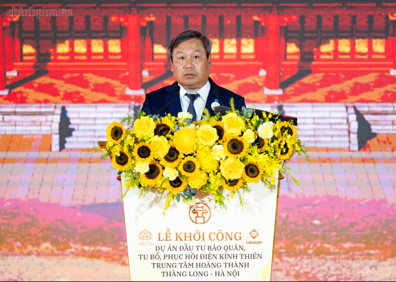 Tổng Bí thư, Chủ tịch nước Tô Lâm dự Lễ khởi công Dự án đầu tư bảo quản, tu bổ, phục hồi Điện Kính Thiên - Ảnh 3.