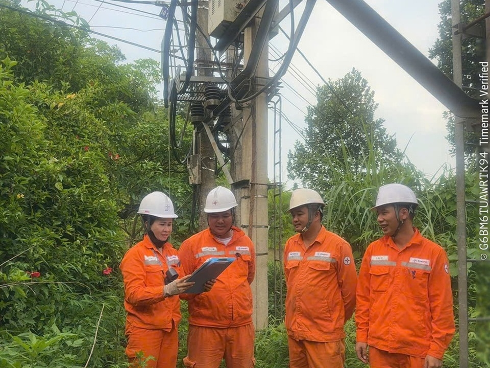 Phụ nữ trèo cột, kéo dây, xử lý sự cố điện giữa nắng nóng: Không có nghề nào dành riêng cho nam giới- Ảnh 5.