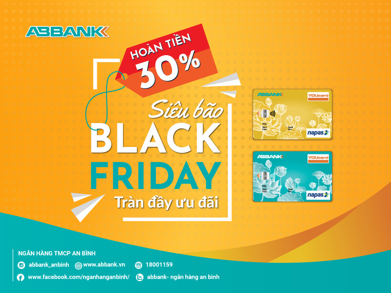 Hoàn tiền 30% khi mua sắm online với ABBANK YOUcard dịp Black Friday - Ảnh 1.