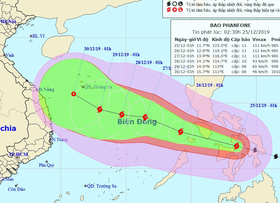 CẬP NHẬT: Tin bão PHANFONE và các chỉ đạo ứng phó - Ảnh 1.