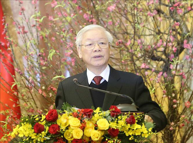 Tổng Bí thư, Chủ tịch nước Nguyễn Phú Trọng chúc Tết Canh Tý 2020 - Ảnh 2.