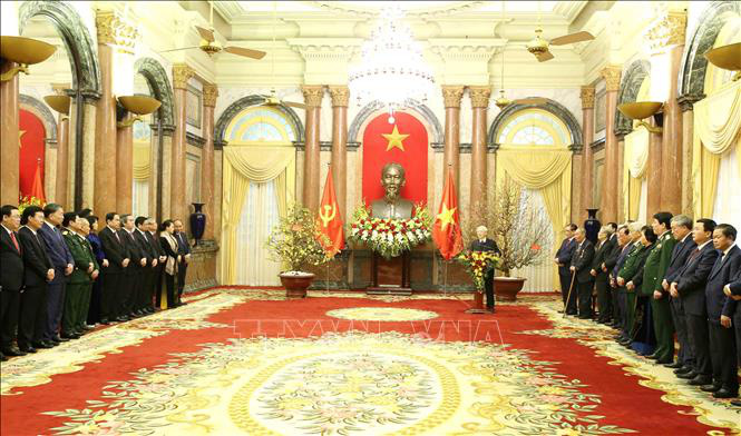 Tổng Bí thư, Chủ tịch nước Nguyễn Phú Trọng chúc Tết Canh Tý 2020 - Ảnh 1.