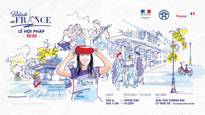 Poster sinh động của Balade en France 2020