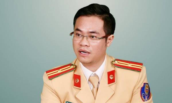 Thiếu tá Đào Việt Long - Phó trưởng Phòng CSGT Công an thành phố Hà Nội