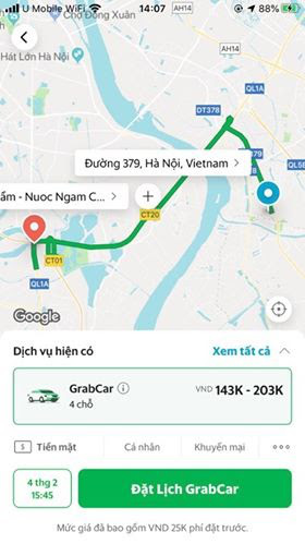 Grab thử nghiệm dịch vụ hẹn giờ GrabCar tại Hà Nội - Ảnh 2.
