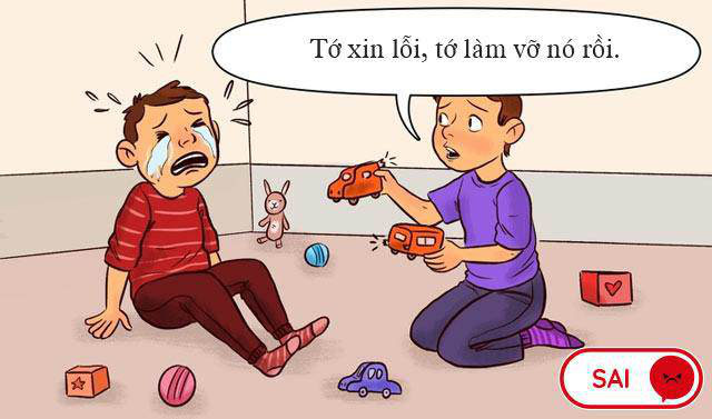 Yêu cầu con “xin lỗi” là chưa đủ, đây là điều bố mẹ nên dạy khi con sai lầm - Ảnh 1.